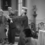 Mary Clare ist ganz Auge; Nova Pilbeam und Derrick de Marney versuchen, nicht zu sehr zu riechen